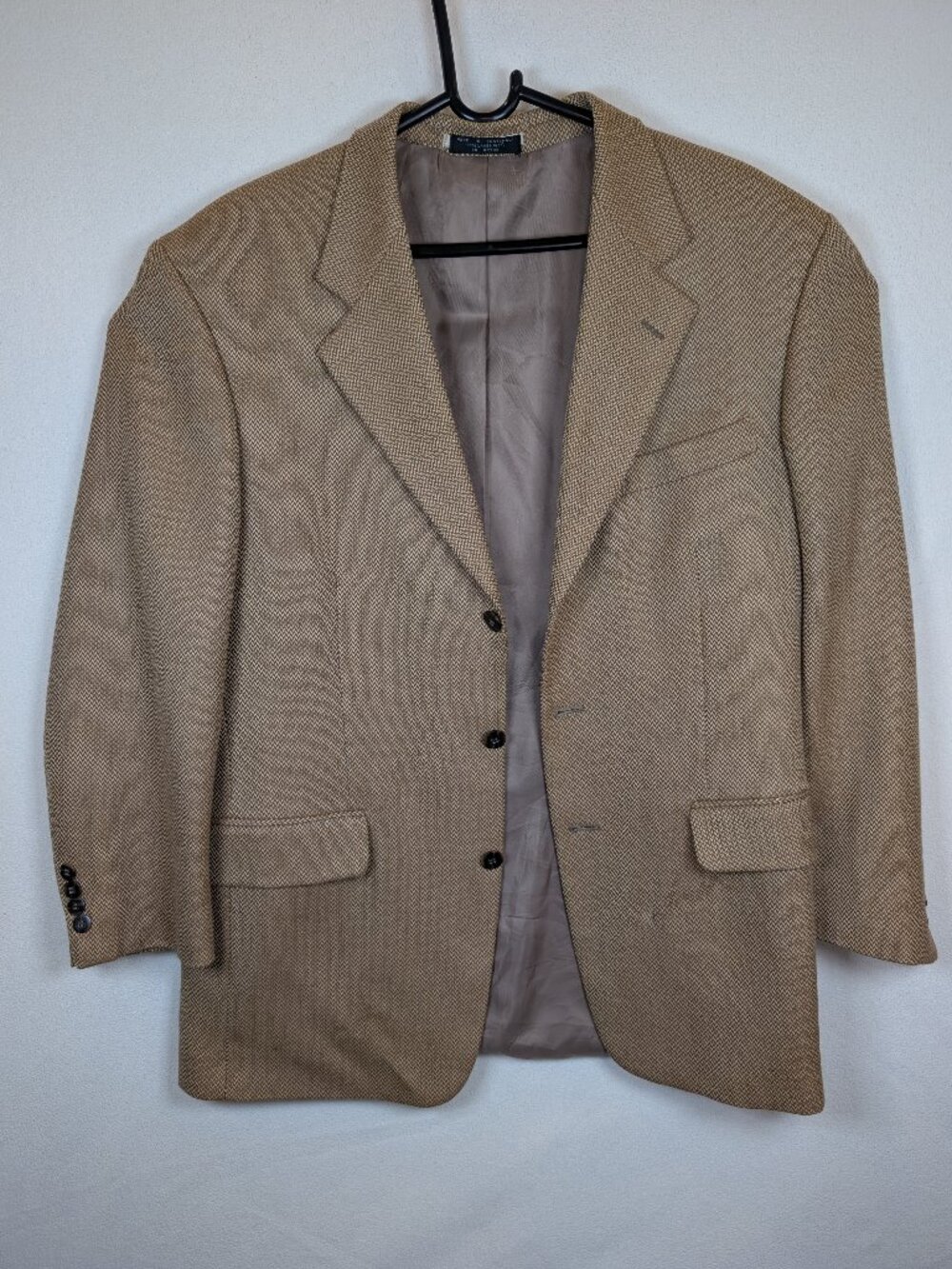 Jones New York Wool Blazer Tan Lambswool